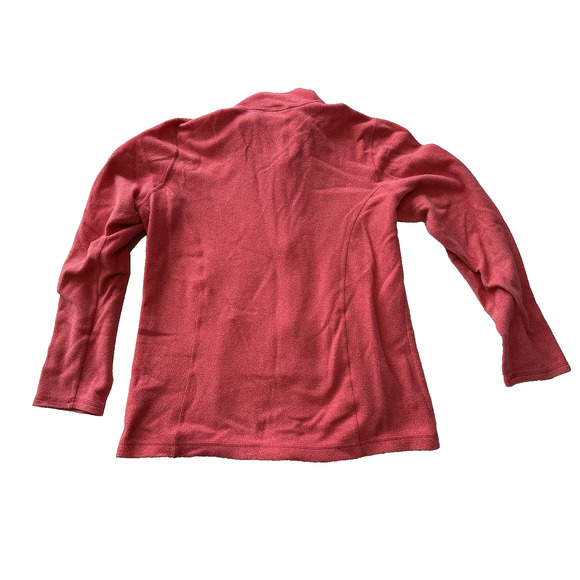 LL Bean Womens Lightweight Fleece Jacket, Pink Medium Reg Front Zip w/ Pockets - Picture 14 of 14